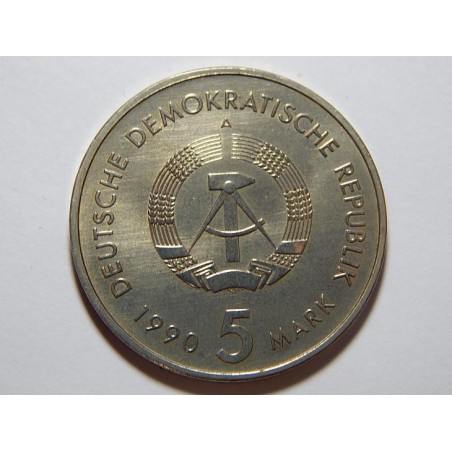 Německo DDR 5 Mark 1990 A 500 Jahre Postwerssen UNC č28842