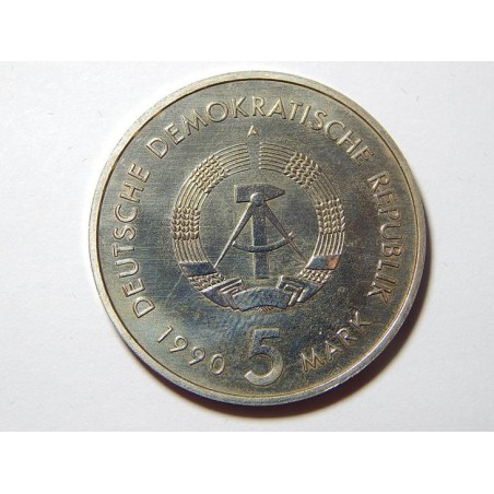 Německo DDR 5 Mark 1990 A 500 Jahre Postwerssen UNC č28852