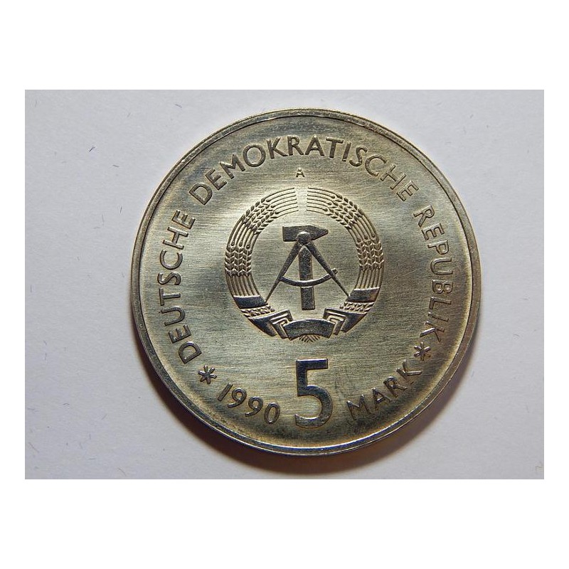 Německo DDR 5 Mark 1990 A Zeughaus UNC č29106 Německo DDR 5 Mark 1990 A Zeughaus UNC č29106