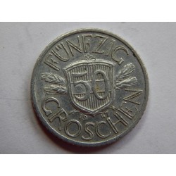 Rakousko 50 Gröschen 1947 XF č31685 