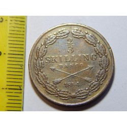 Švédsko ⅔ Skilling Banco 1854 XF č29166