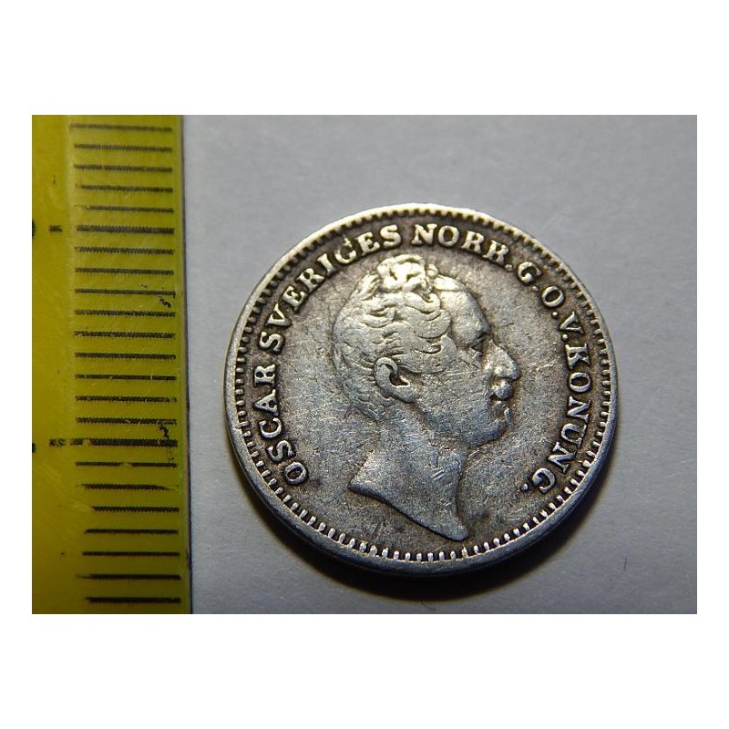 Švédsko 1⁄16 Riksdaler Specie 1848 R Ag XF č29172 Švédsko 1⁄16 Riksdaler Specie 1848 R Ag XF č29172