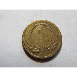 Turecko 5 Kurus 1951 XF č29517 