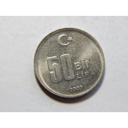 Turecko 50 Lira 2003 XF č29453 