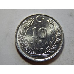 Turecko 10 Lira 1987 UNC č29558 