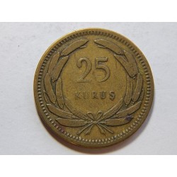 Turecko 25 Kurus 1956 XF č29374 