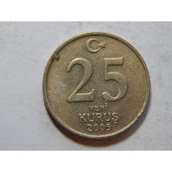 Turecko 25 Kurus 2005 XF č29439 