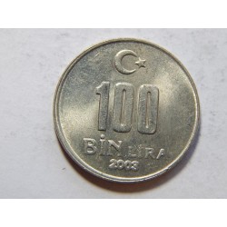 Turecko 100.000 Lira 2003 XF č29469 