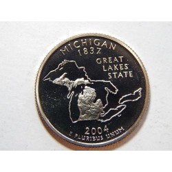 USA ¼ Dollar 2004 S Michigan R PROOF č29279