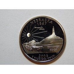 USA ¼ Dollar 2006 S R Nebraska PROOF č29184