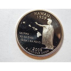 USA ¼ Dollar 2008 S Hawaii R PROOF č29252