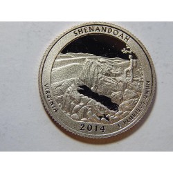 USA ¼ Dollar 2014 S Shenandoah R PROOF č29277