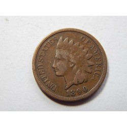 USA 1 Cent 1890 Indián XF č31531 