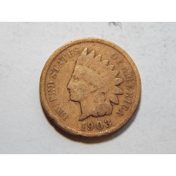 USA 1 Cent 1903 Indián F-VF č29317 