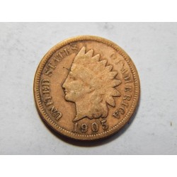 USA 1 Cent 1905 Indián F-F č29324