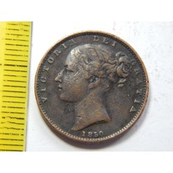Anglie 1 Farthing 1850 RR VF-XF č30817