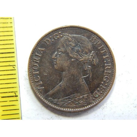 Anglie 1 Farthing 1873 XF č35044