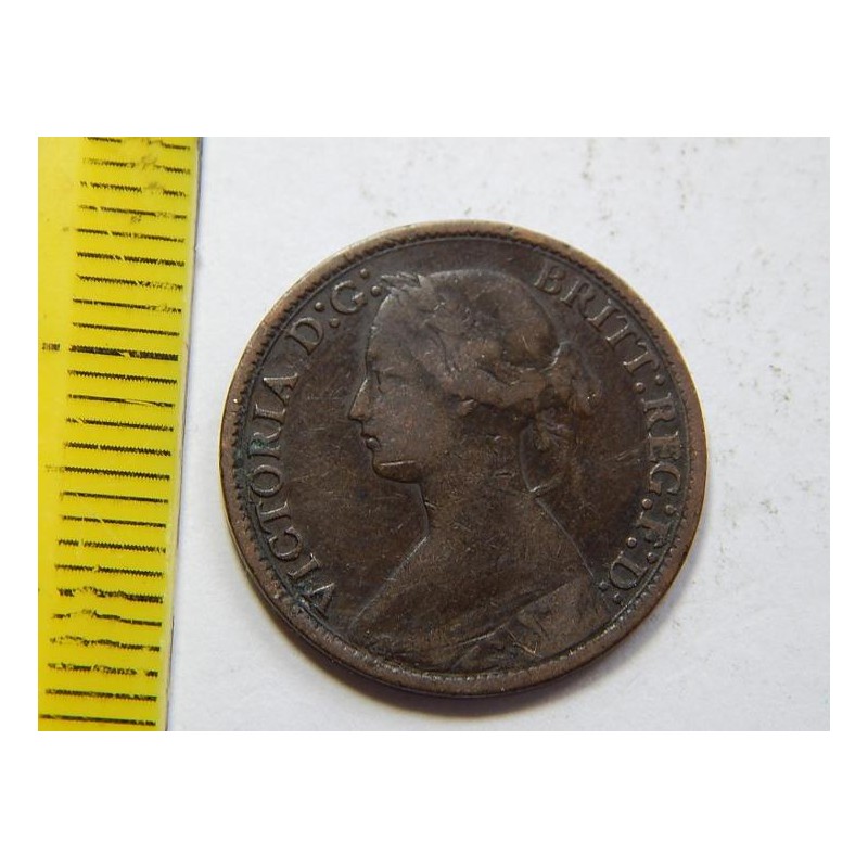 Anglie 1 Farthing 1872 VF č30816 Anglie 1 Farthing 1872 VF č30816