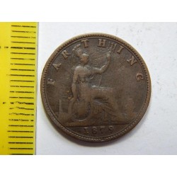 Anglie 1 Farthing 1879 VF č30807