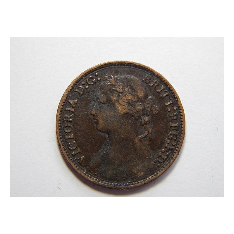 Anglie 1 Farthing 1878 VF č30795 Anglie 1 Farthing 1878 VF č30795