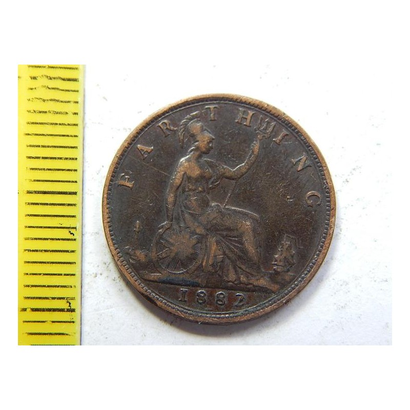 Anglie 1 Farthing 1882 H XF č35055 Anglie 1 Farthing 1882 H XF č35055