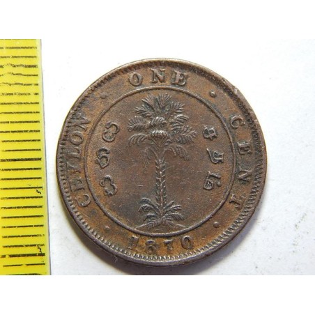 Ceylón 1 Cent 1870 XF č30843