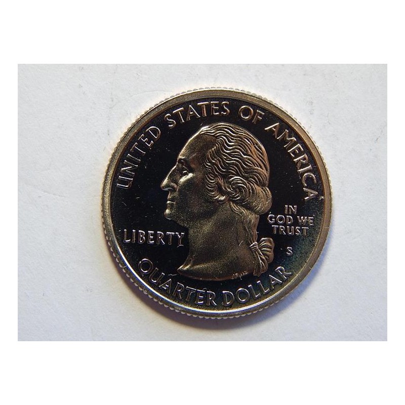 USA ¼ Dollar 2002 S Indiana R PROOF č30644 USA ¼ Dollar 2002 S Indiana R PROOF č30644