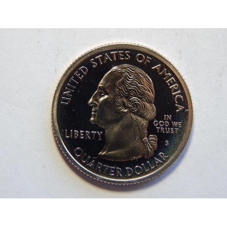 USA ¼ Dollar 2002 S Indiana R PROOF č30644