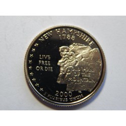 USA ¼ Dollar 2000 S New Hampshire R PROOF č30473
