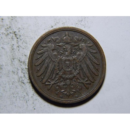 Německo Císařství 2 Pfennig 1908D R XF č29494