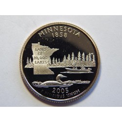 USA ¼ Dollar 2005 S Minnesota R PROOF č30370