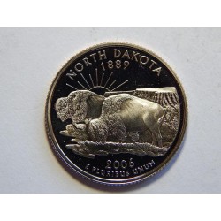 USA ¼ Dollar 2006 S North Dakota R PROOF č30628