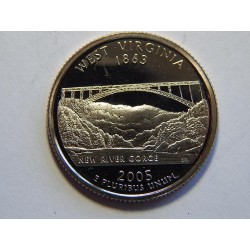 USA ¼ Dollar 2005 S West Virginia R PROOF č30263