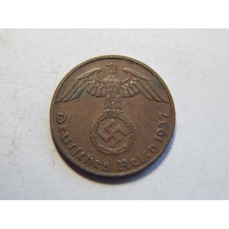 Německo 3. Říše 1 Reichspfennig 1937 D XF č30749