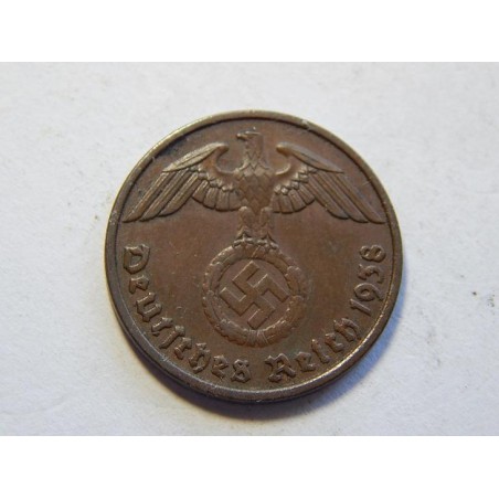 Německo 3. Říše 2 Reichspfennig 1938 D XF č30701 