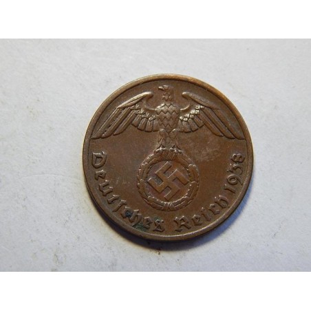 Německo 3. Říše 1 Reichspfennig 1938 A XF-UNC č30765