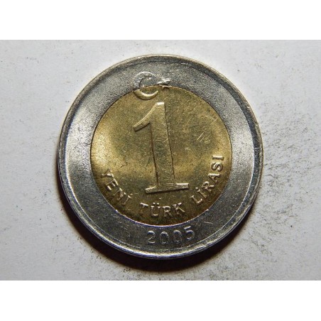 Turecko 1 Lira 2005 XF č23590