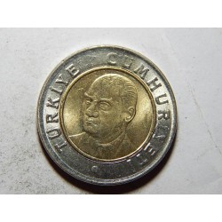 Turecko 1 Lira 2005 XF č23590