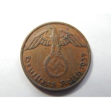 Německo 3. Říše 2 Reichspfennig 1937 F XF č29923 