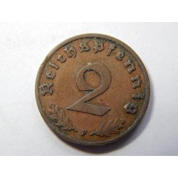 Německo 3. Říše 2 Reichspfennig 1937 F XF č29923 