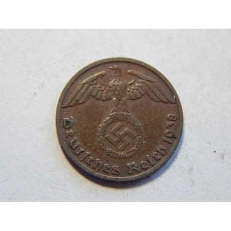 Německo 3. Říše 1 Reichspfennig 1938 D XF č30687 