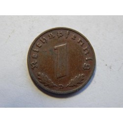 Německo 3. Říše 1 Reichspfennig 1938 D XF č30687 