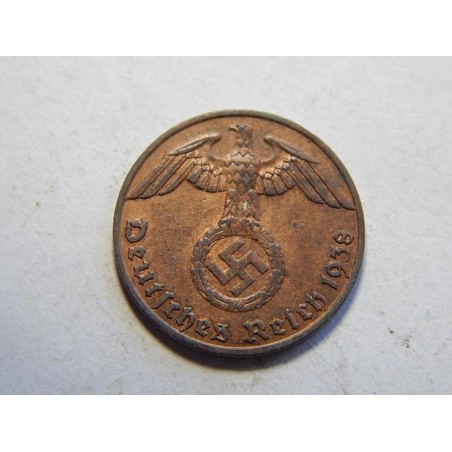 Německo 3. Říše 1 Reichspfennig 1938 J XF č30779 