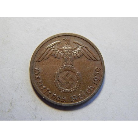 Německo 3. Říše 1 Reichspfennig 1939 A XF-UNC č30742 