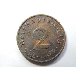 Německo 3. Říše 2 Reichspfennig 1937 D UNC č29944 