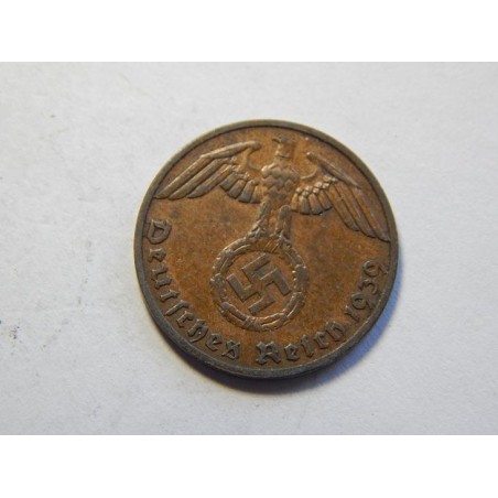 Německo 3. Říše 1 Reichspfennig 1939 F XF č30725 