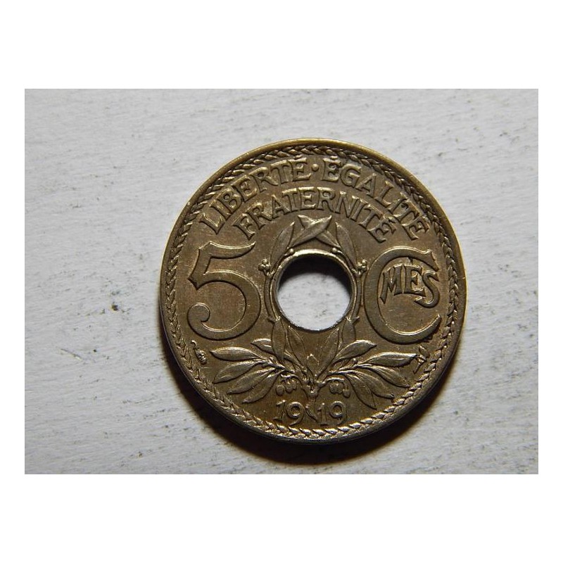 Francie 5 Centimes 1919 UNC č38370 Francie 5 Centimes 1919 UNC č38370