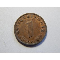 Německo 3. Říše 1 Reichspfennig 1939 F XF č30725 