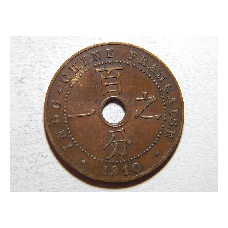 Francouzská Indochina 1 Cent 1910 A VF č37979 Francouzská Indochina 1 Cent 1910 A VF č37979
