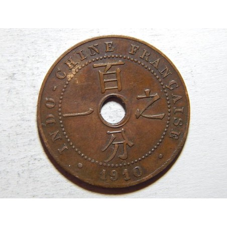 Francouzská Indochina 1 Cent 1910 A VF č37979